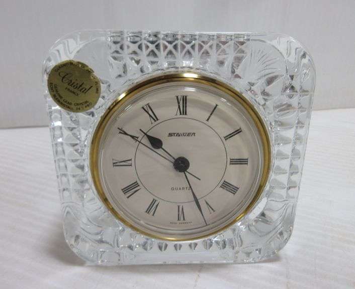 Staiger Cristal d'Arques 24 Lead Crystal Quartz Clock, Made in Germany