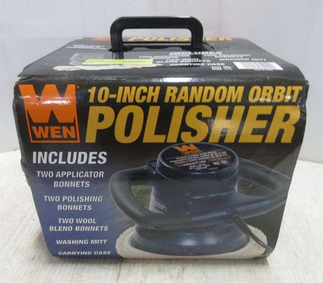 Wen 10" Random Orbit Orbital Polisher with Case, and Mitt