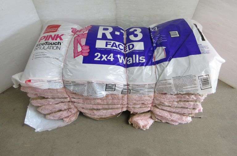 (7) Pieces of Fiberglass Faced Insulation for 2x4 Walls Albrecht