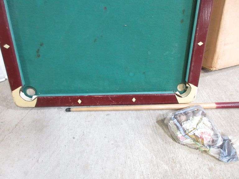 Burrows Antique Childrens Pool Table Albrecht Auction Service