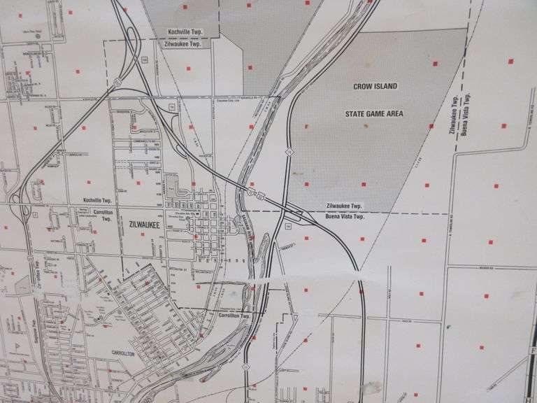 Wall Flint Metro Area Map, and Wall Saginaw County Area Map Albrecht