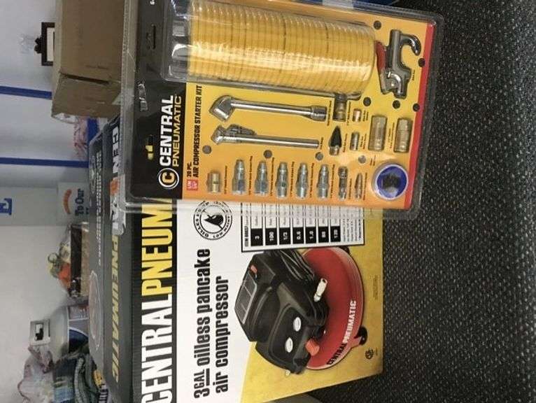 ThreeGallon Oilless Pancake Air Compressor with Starter Kit Albrecht