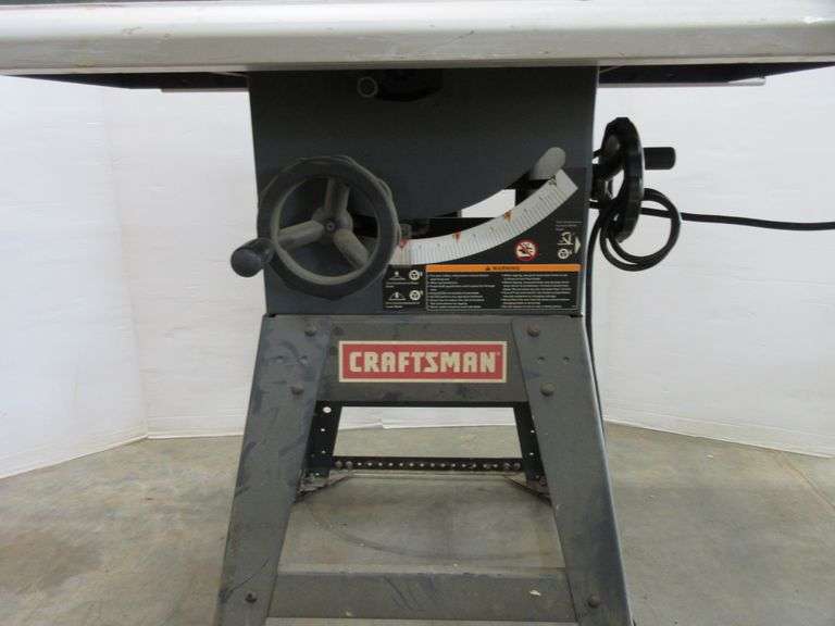 Craftsman 10" Stationary Table Saw, No. 315.228310 Albrecht Auction
