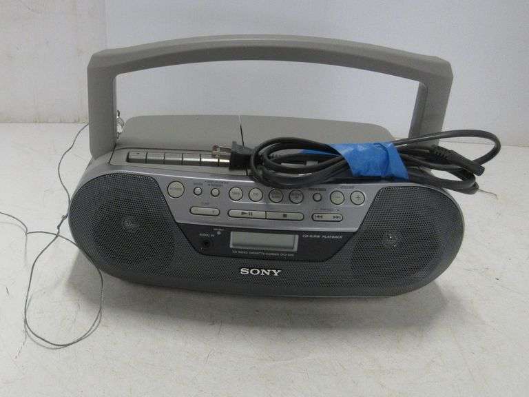 Sony Portable AM/FM Radio/Cassette Player/CD Player Albrecht Auction