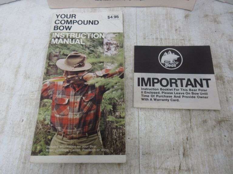 Bear Archery 1976 Catalog, and Bear Compound Bow Instruction Manual