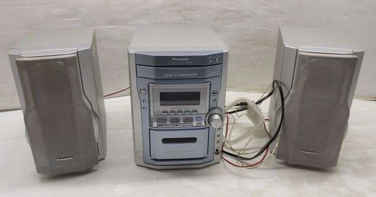 Panasonic AM/FM Radio, Cassette Player, Five-Disc CD Player - Albrecht ...