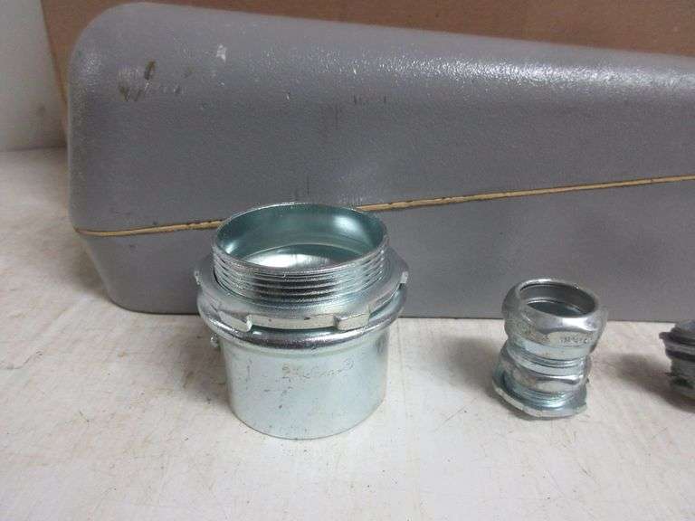 (1 1/2) 2" Cast Aluminum LB; (14) 2" Conduit Couplers; (60) Lead