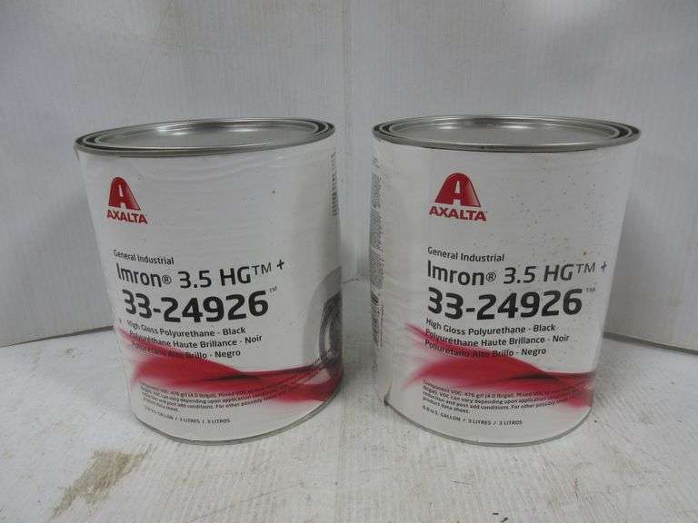 (2) Gallons Axalta Imron 3.5 HG 3324926 High Gloss Polyurethane Black