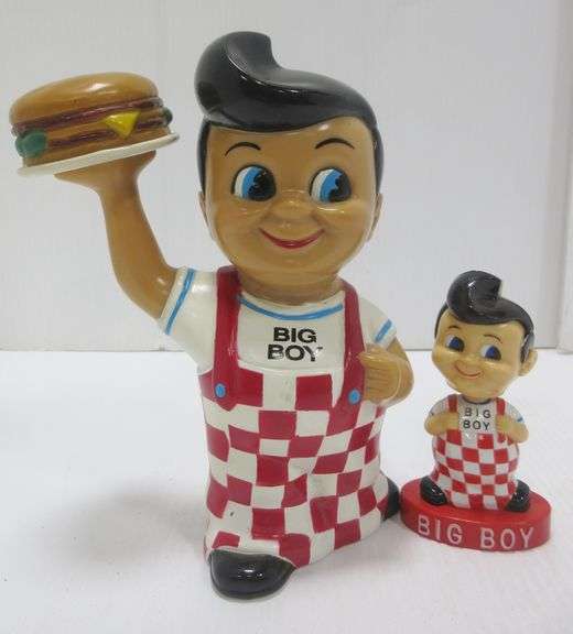 Big Boy Bobblehead from 2004, and Big Boy Bank from 1999 Albrecht