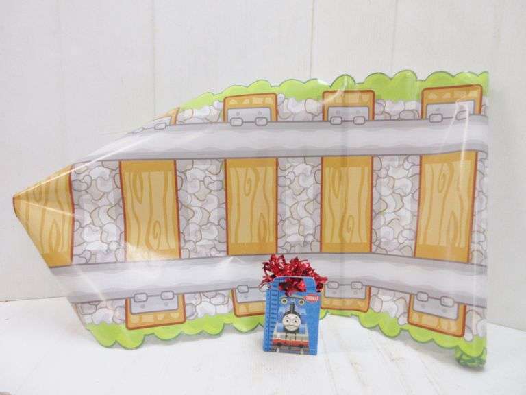 7' Railroad Track Table Runner, and Thomas Balloon Weight Albrecht