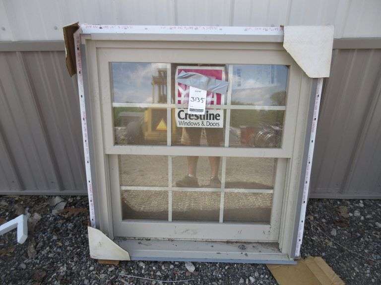 Crestline Double Hung Window with Screen, Fits 34" x 36" Opening, New