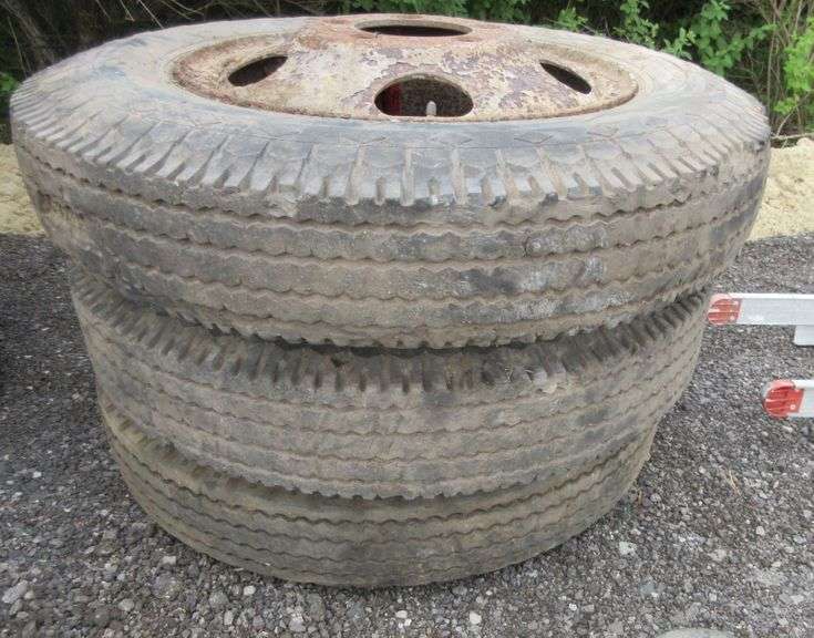 (3) Truck Wheels, 7.5020 on FiveHole Budd Wheels Albrecht Auction