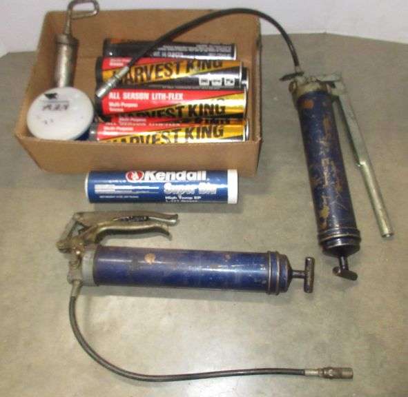 (7) Tubes of Harvest King Lithium Grease, Tub of Kendall Super Blu