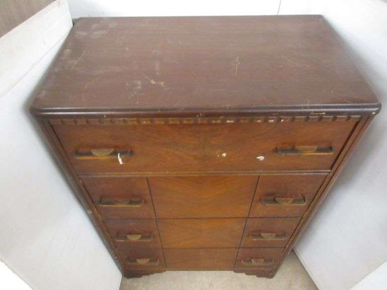 Old Showers Brothers FourDrawer Tall Dresser Albrecht Auction Service