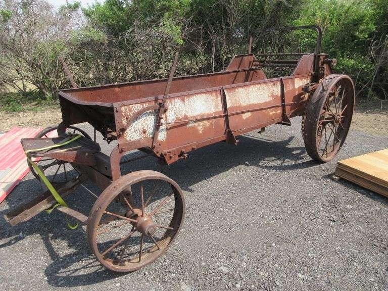 Antique Manure Spreader Albrecht Auction Service