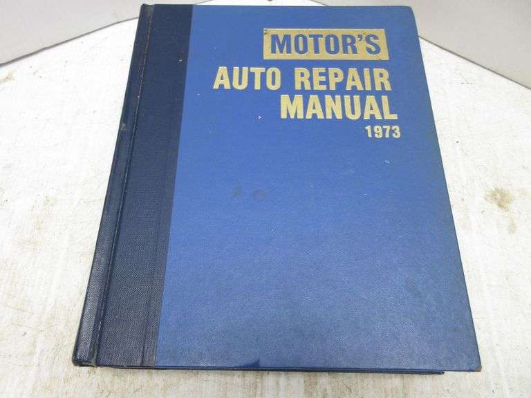 1973 Motors Auto Repair Manual Albrecht Auction Service