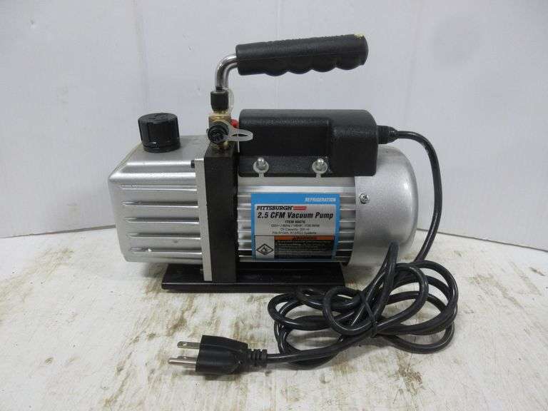 Pittsburgh Refrigeration Vacuum Pump, 2.5 CFM Albrecht Auction Service