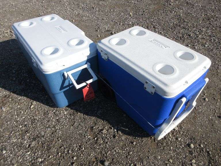 (2) Coleman Ice Chests Albrecht Auction Service