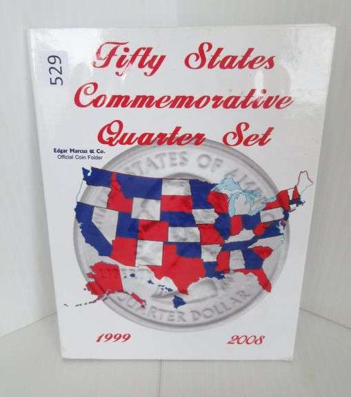 50 States Quarter Set in Holder - Albrecht Auction Service