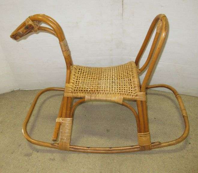 Wicker Rocking Horse Albrecht Auction Service