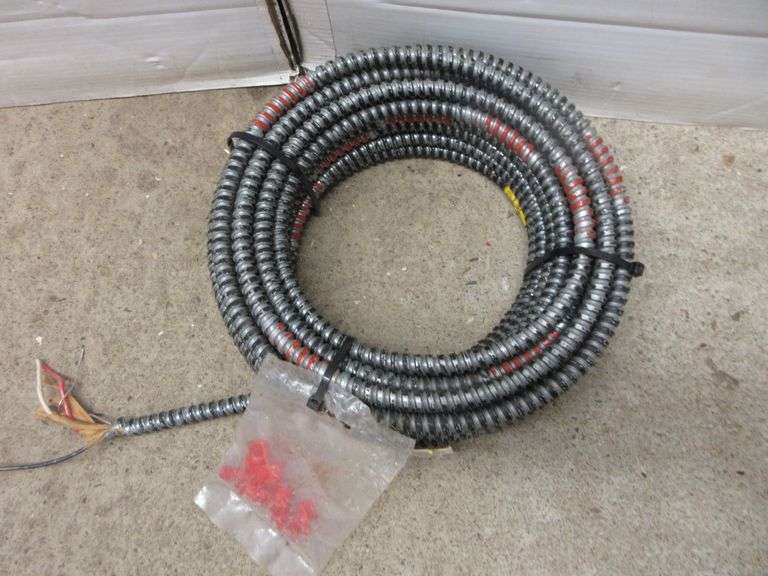 123 50' Wire in Greenfield Conduit Albrecht Auction Service