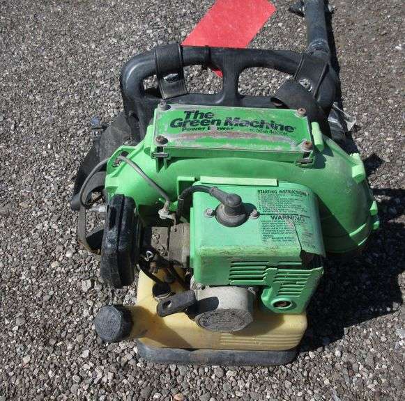 green machine backpack blower
