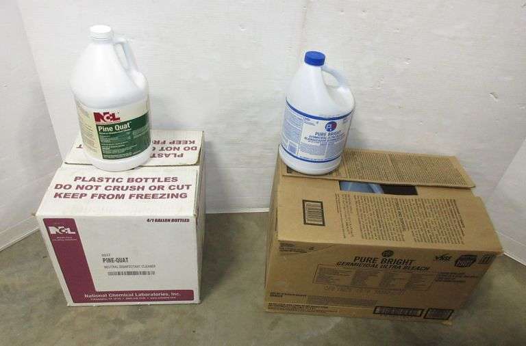 (5) Gallon Jugs of Germicidal Bleach, Stored in Office for Three Years