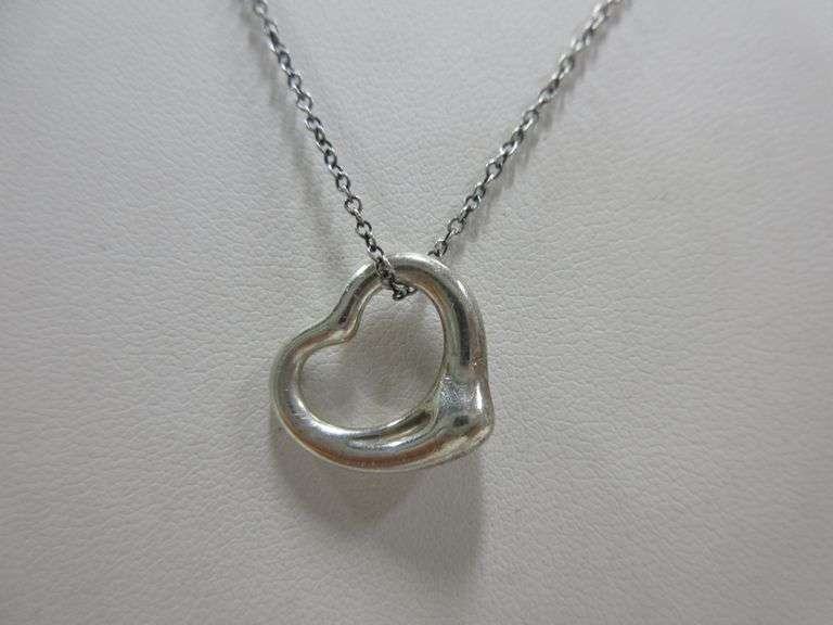 Sterling Silver Quinceanera Open Heart Necklace - Number 15 Pendant With Cubic Zirconia