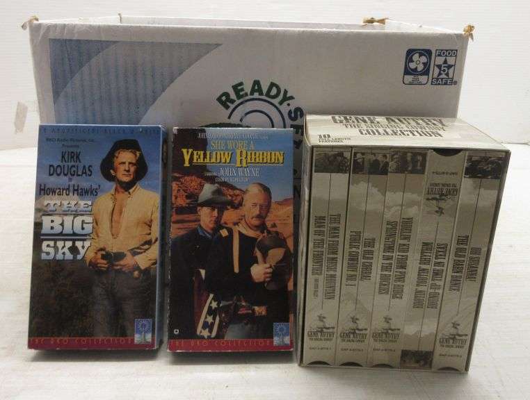 (21) Old Western VHS Tapes Albrecht Auction Service