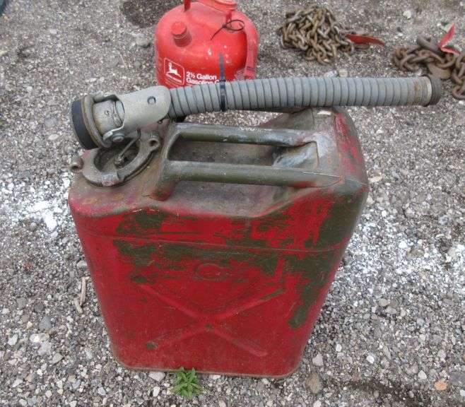 1952 Military Gas Can with Nozzle Albrecht Auction Service