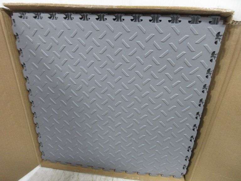 (6) Husky Interlocking Garage Flooring Tiles Albrecht Auction Service