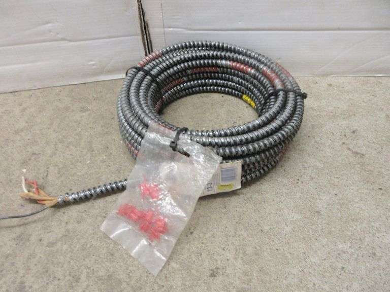 123 50' Wire in Greenfield Conduit Albrecht Auction Service
