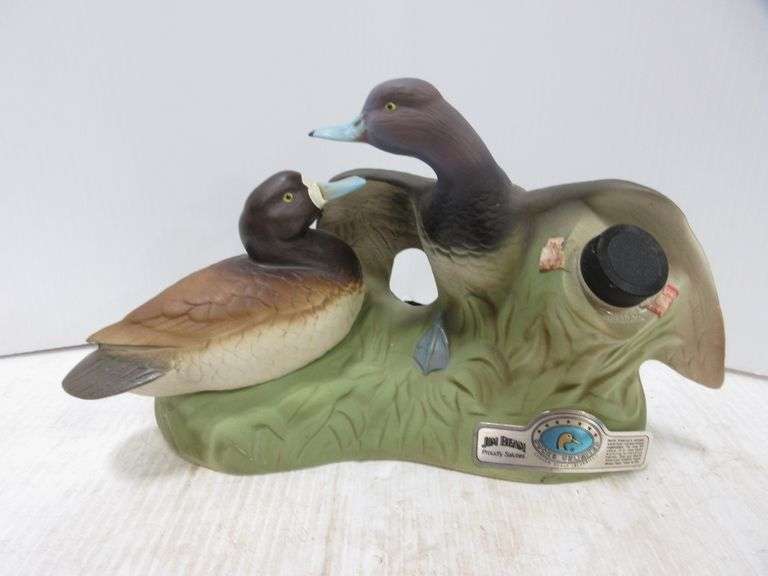 Bluebill Ducks Unlimited 1987 50th Anniversary Edition Jim Beam Whiskey