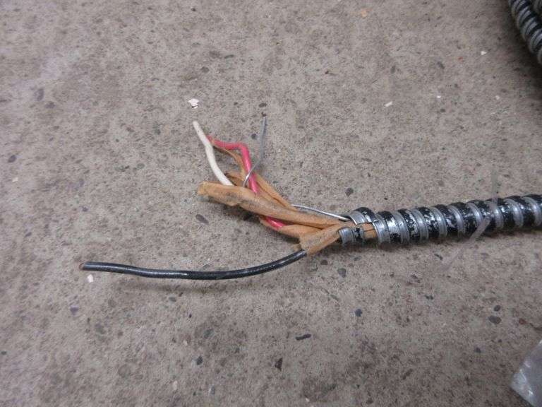 123 50' Wire in Greenfield Conduit Albrecht Auction Service