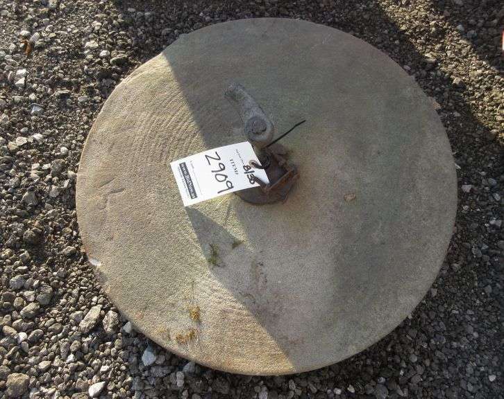 Large Antique Sharpening Stone Wheel Albrecht Auction Service