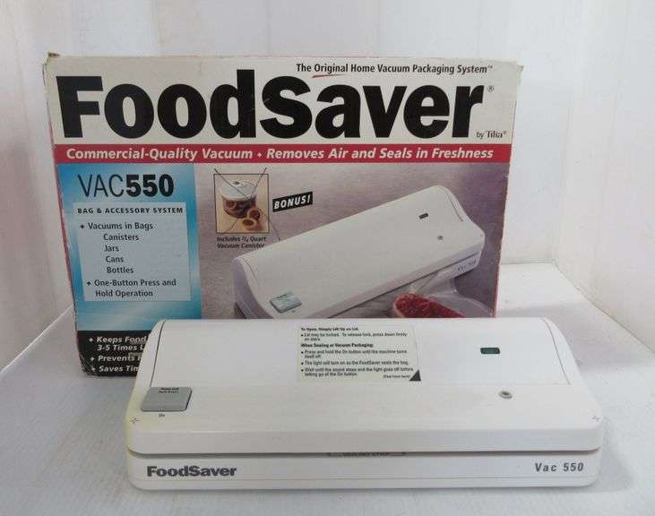 (2) Foodsaver Vac 550 Vacuum Sealers Albrecht Auction Service