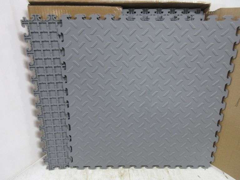 (6) Husky Interlocking Garage Flooring Tiles Albrecht Auction Service