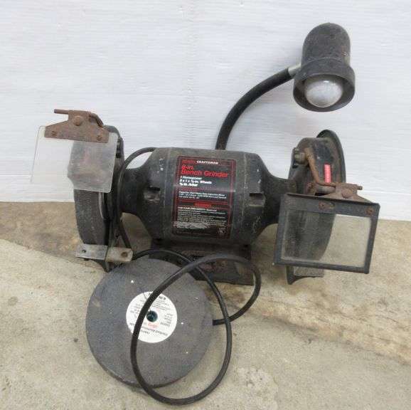 Sears Craftsman 8" Bench Grinder, 1 HP Motor Albrecht Auction Service