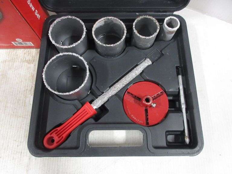Carbide Grit Hole Saw Set Albrecht Auction Service