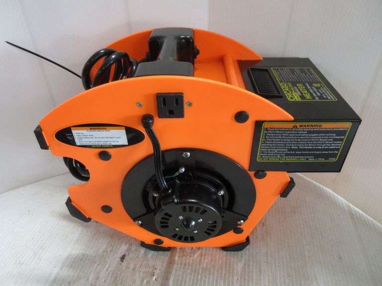 Chicago Electric Portable Fan Air Blower with Heater Unit, Item 93231