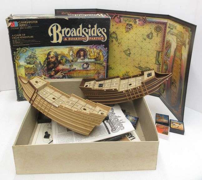 1984 Milton Bradley Broadsides and Boarding Parties Board Game in Box ...