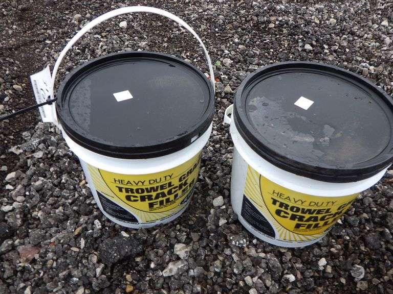 (2) Gallons of trowel grade crack filler, new Albrecht Auction Service
