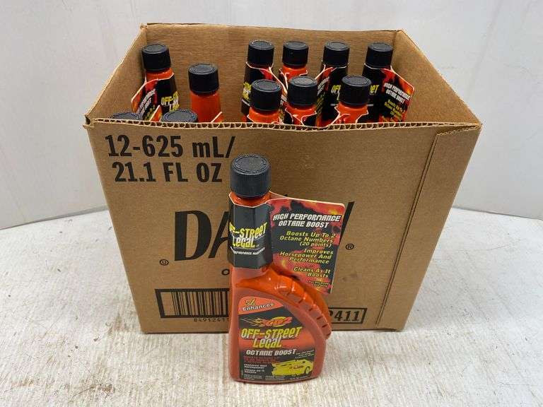 (12) 16 oz. CD2 OffStreet Legal octane boost, new Albrecht Auction