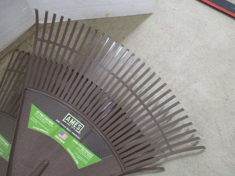 (2) Ames 30" poly leaf rakes, made in the USA, new Albrecht Auction