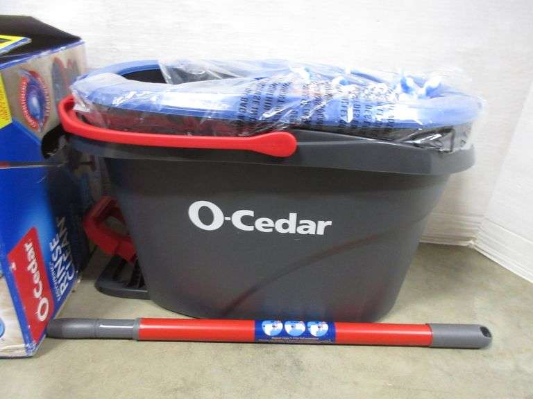 OCedar rinse clean spin mop, uses clean water to rinse mop, NIB