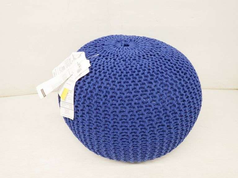 PoufPillow, cushion, footrest, and more, approx. 14"H, unused