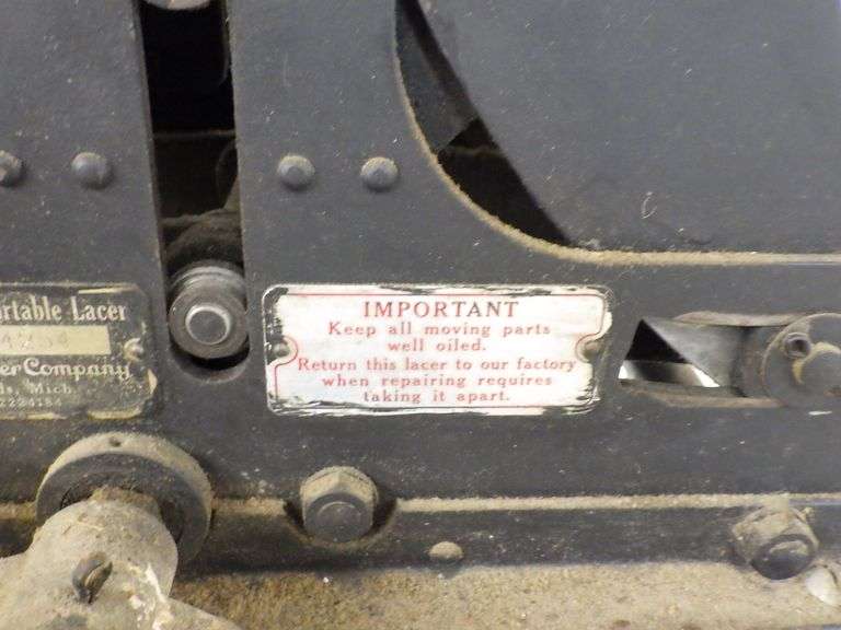 1900's Leather belt crimper/clipper/lacer from Clipper Belt Lacer