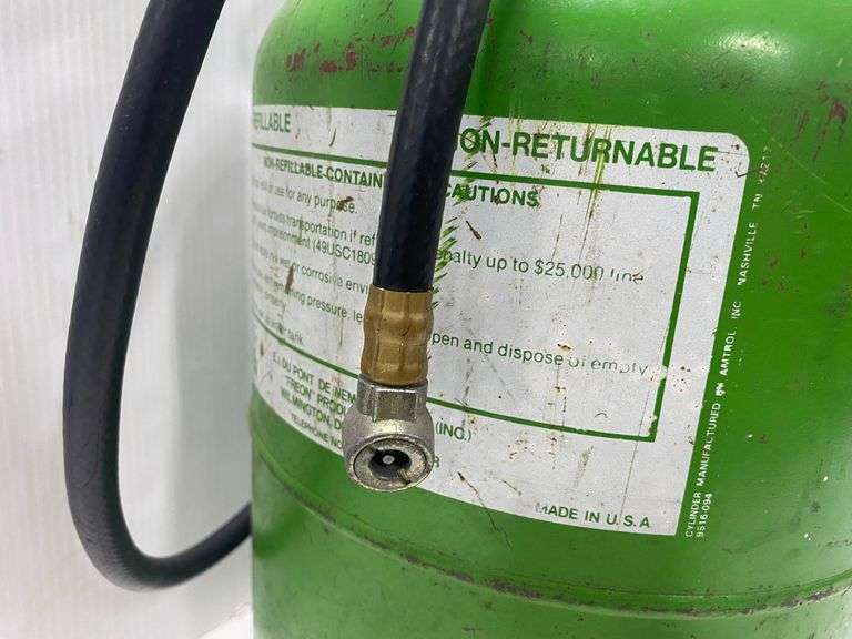 Air Tank made from a used AC freon tank Albrecht Auction Service