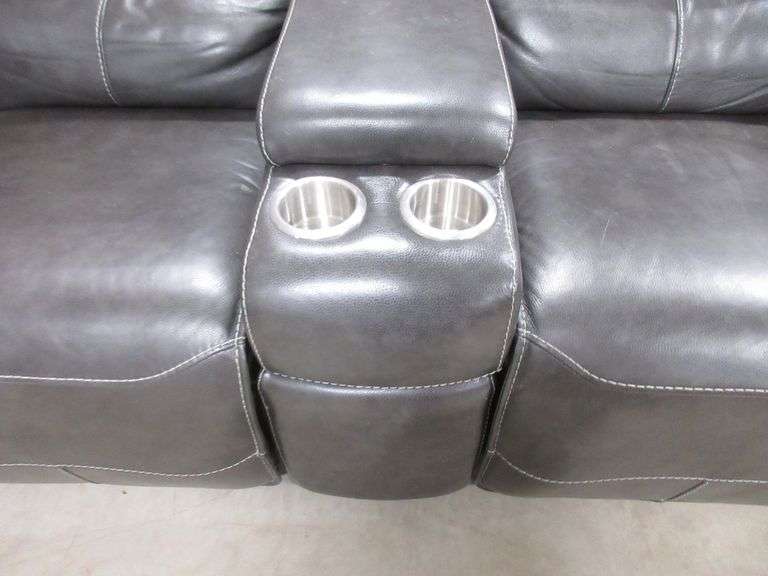 3Piece leather wraparound sofa sectional, heavy duty, includes Side