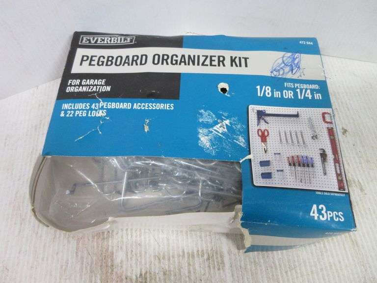 Everbilt pegboard organizer kit Albrecht Auction Service